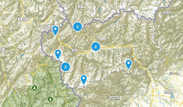 Aosta Valley, Italy Map