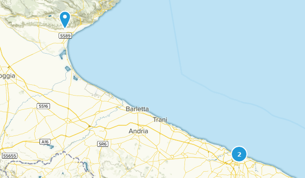 Apulia, Italien Map