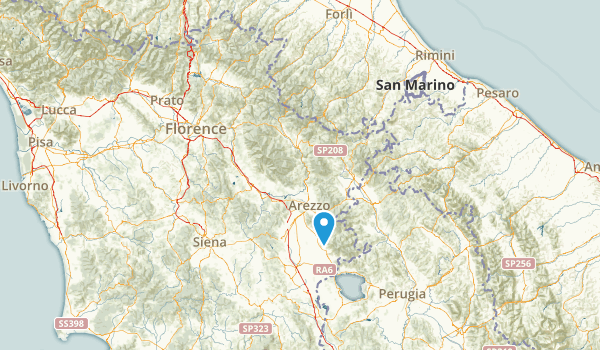 Arezzo, Italy Map