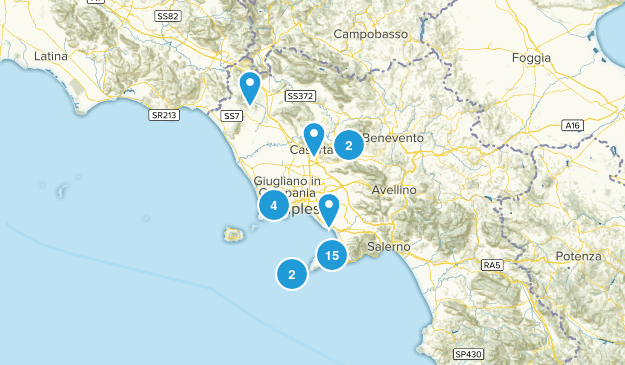 Campania, Italy Map