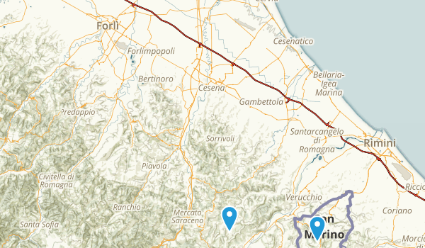 Forli-Cesena, Italy Map