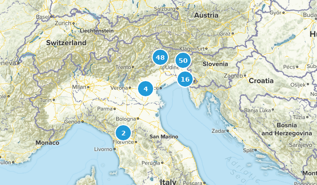 Friuli-Venezia Giulia, Italy Map