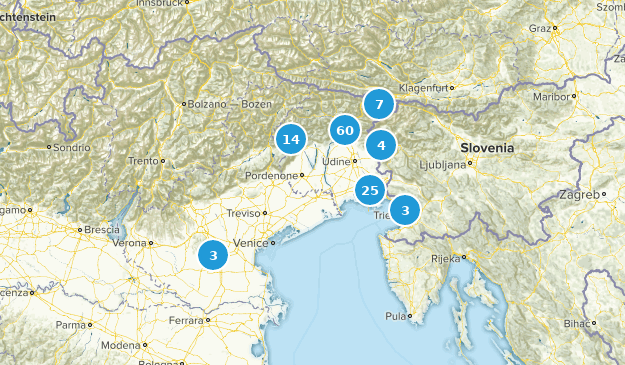 Friuli-Venezia Giulia, Italien Map