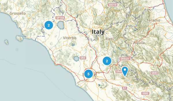 Lazio, Italy Map