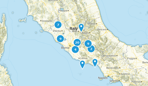Lazio, Italy Map