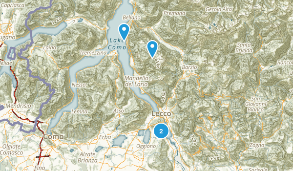 Lecco, Italy Map