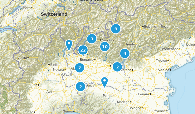 Lombardy, Italien Map
