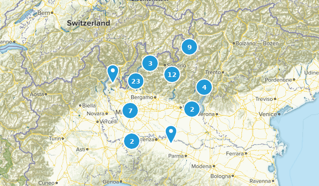 Lombardy, Italie Map