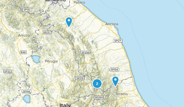Marches, Italy Map