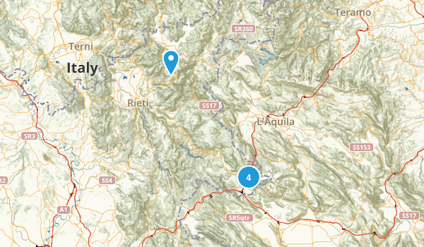 Rieti, Italy Map