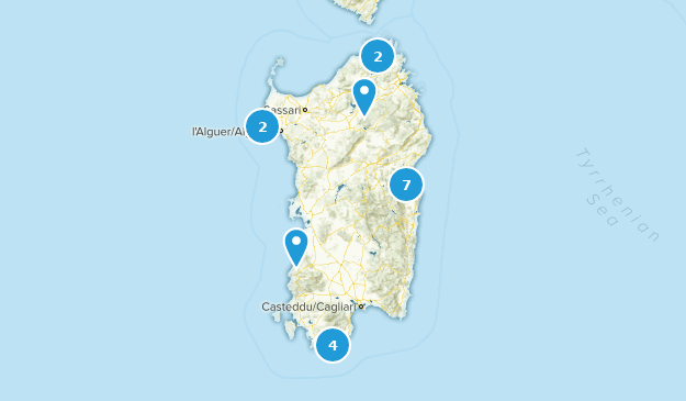 Sardinia, Italy Map