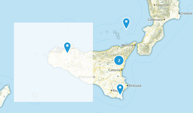 Sicily, Italien Map