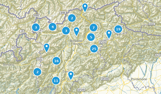Trentino-South Tyrol, Italy Map