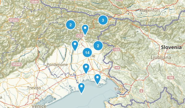 Udine, Italy Map