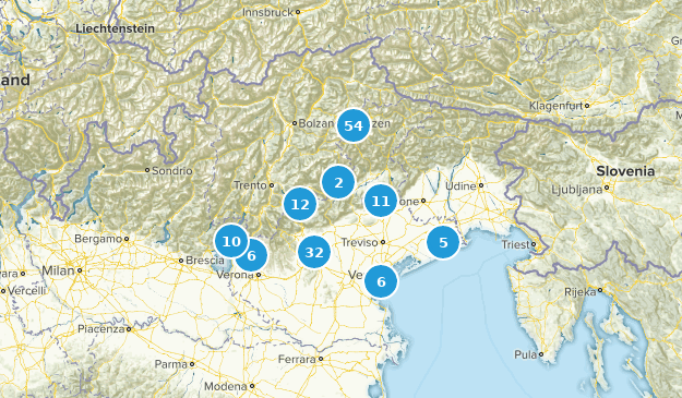 Veneto, Italy Map