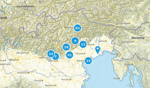 Veneto, Italie Map