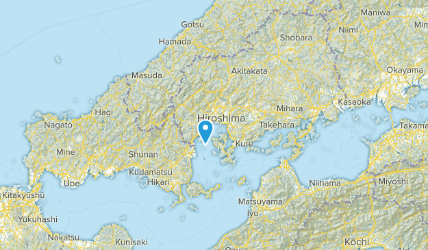 広島県, Japan Map