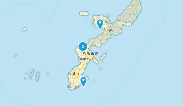 沖縄県, Japan Map