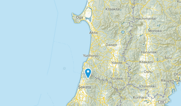 秋田県, Japan Map