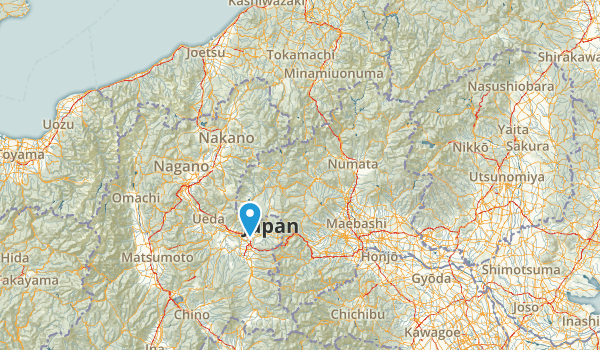 群馬県, Japan Map
