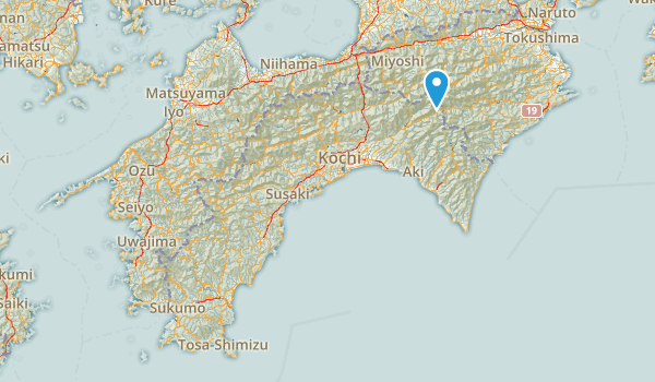高知県, Japan Map