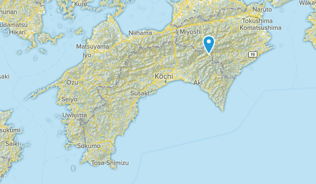 高知県, Japan Map