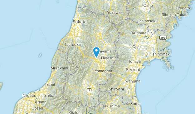 山形県, Japan Map