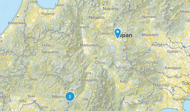 長野県, Japan Map
