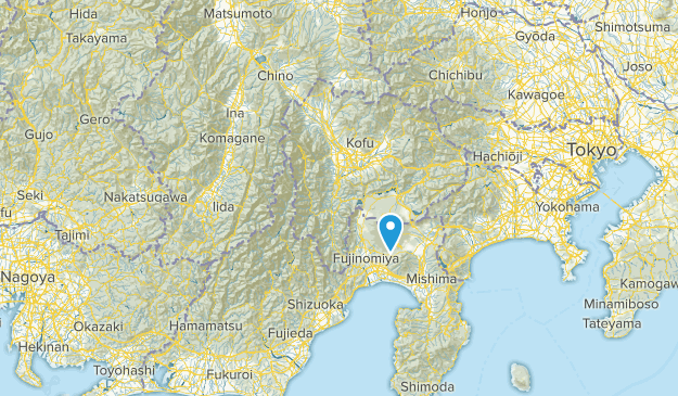 静岡県, Japan Map