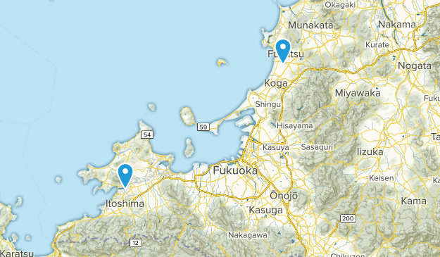 Fukuoka, Japan Map