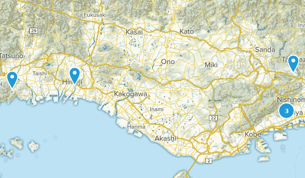 Hyōgo, Japon Map