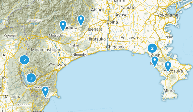 Kanagawa, Japon Map
