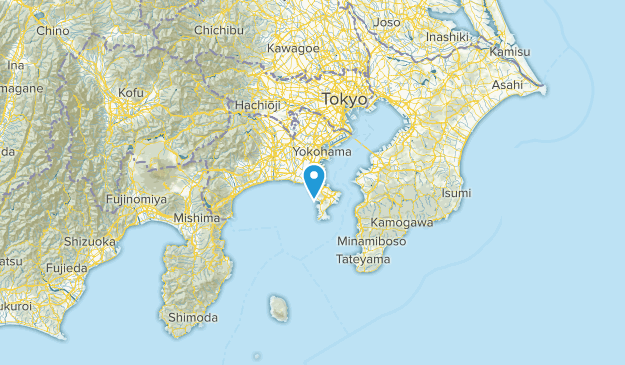 Kanagawa Prefecture, Japan Map
