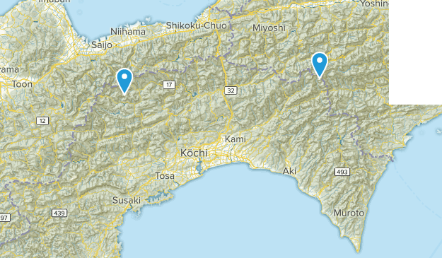 Kōchi, Japon Map
