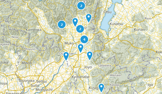 Kyoto, Japan Map