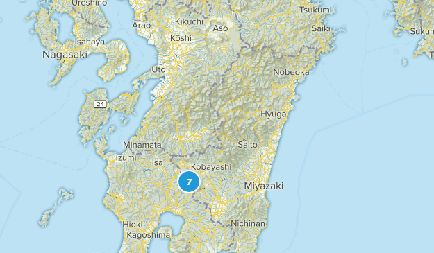 Miyazaki, Japan Map