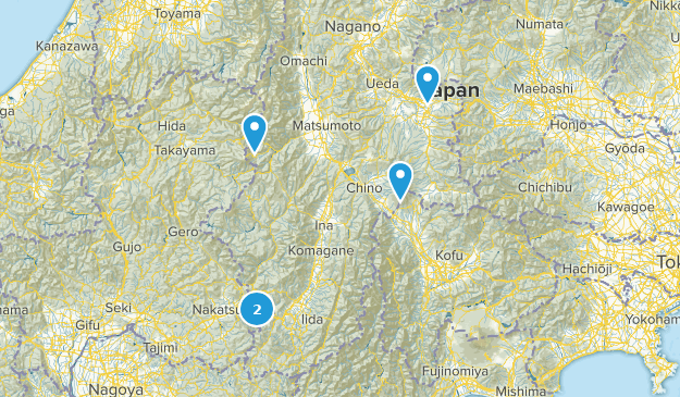 Nagano, Japan Map