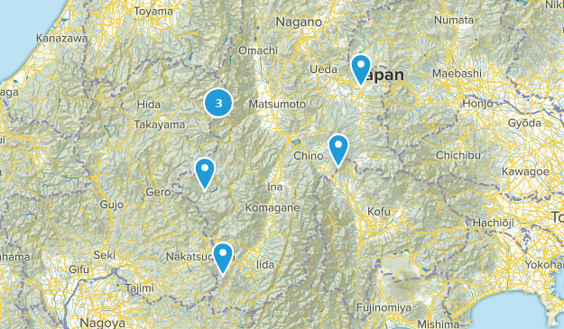 Nagano, Japan Map