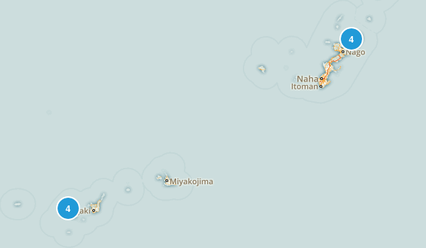 Okinawa, Japan Map