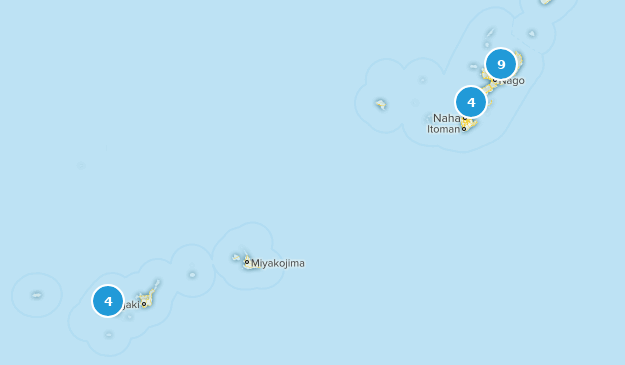 Okinawa, Japan Map