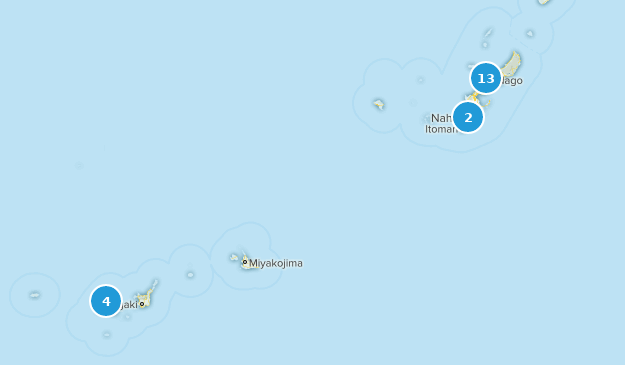 Okinawa, Japan Map
