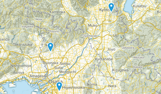 Osaka, Japan Map