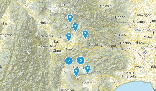 Yamanashi, Japan Map