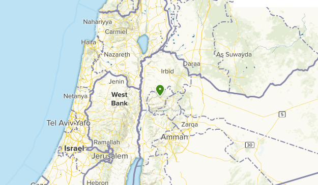 Ajlun, Jordan Map