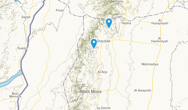 Ma'an, Jordanien Map