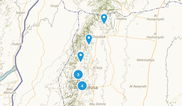 Ma`an, Jordan Map