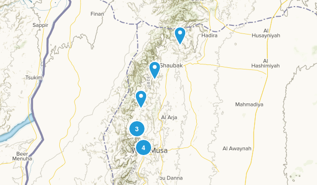 Ma`an, Jordan Map