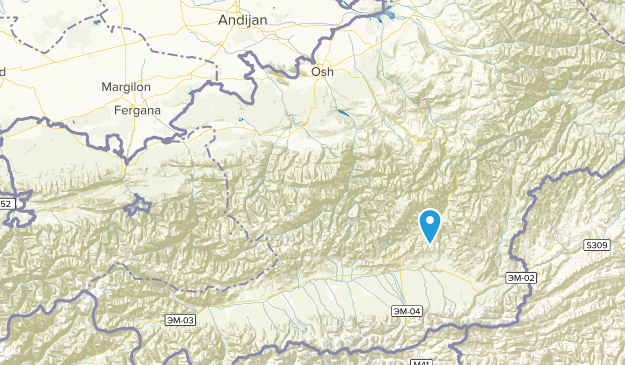 Batken, Kirghizistan Map
