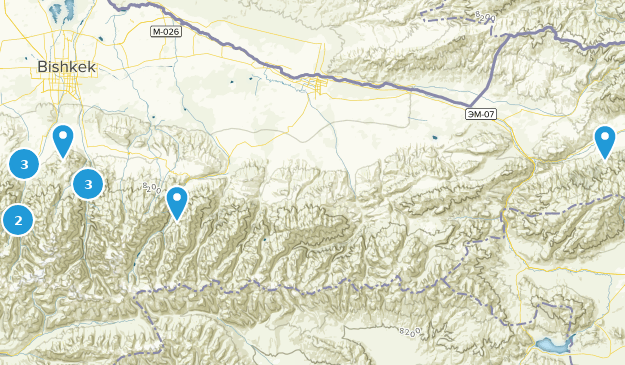 Chuy, Kirguistán Map