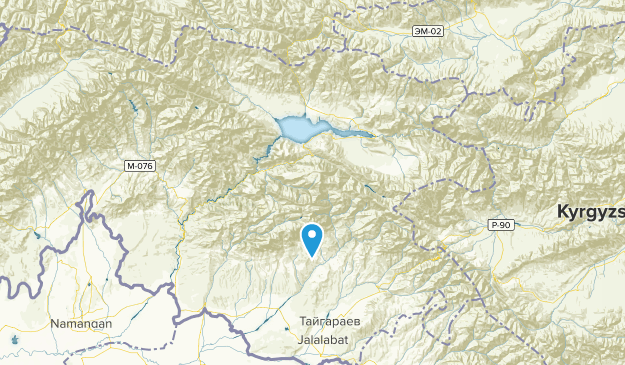 Jalal-Abad, Kirguistán Map
